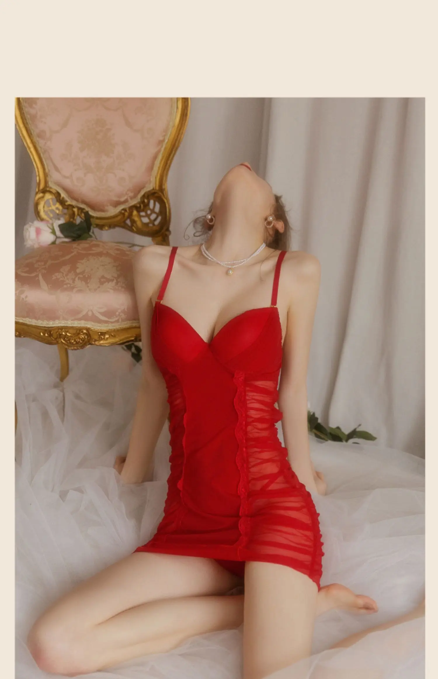 

3 цвета Рождественская сексуальная ночная рубашка кружевная ночная рубашка женское новое нижнее белье с открытой спиной кружевное сексуальное ночное белье с V-образным вырезом сексуальное платье для женщин