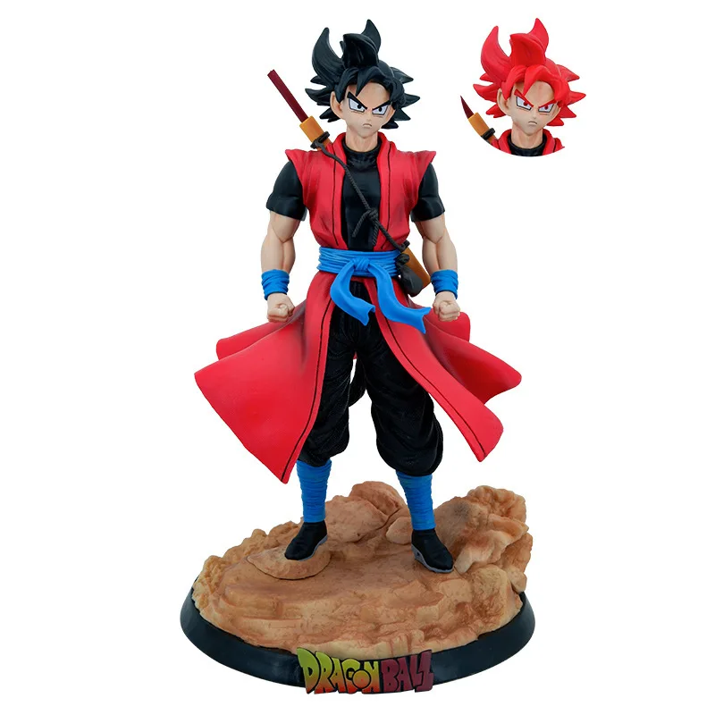 

Экшн-фигурка из аниме «Драконий жемчуг», Hunter Son Goku, сменная статуя из ПВХ с красными и черными волосами, рождественский подарок для детей, 32 с...