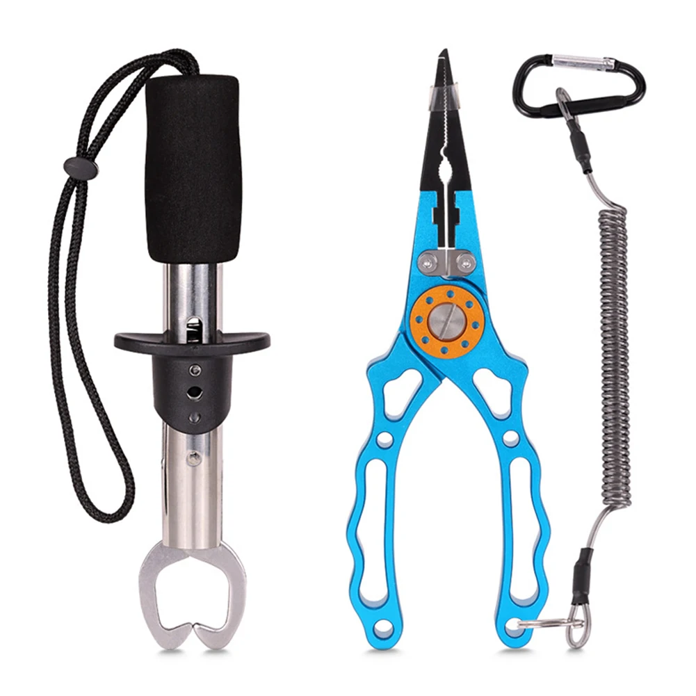 

Fish Lip Gripper Grabber Cutter Pliers Lip Control Tool for Braid Line Cut Carp Fishing Clamp Clip Fishing Pliers Hook Remover