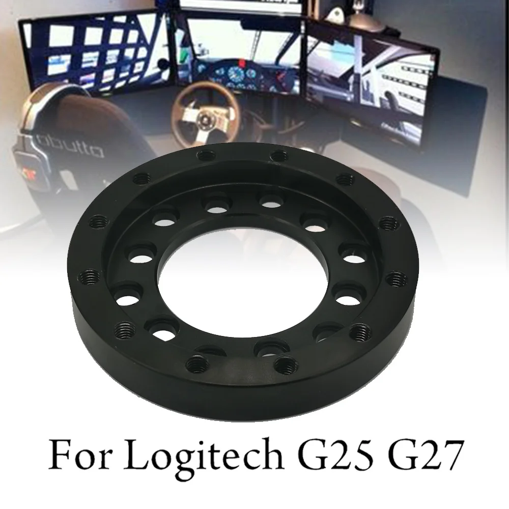 For Logitech G25 G27 Game Racing Wheel Adapter Modification 70MM Gaming Adaptateur Aluminum Volante 24 Hole Jeux Steering Wheel