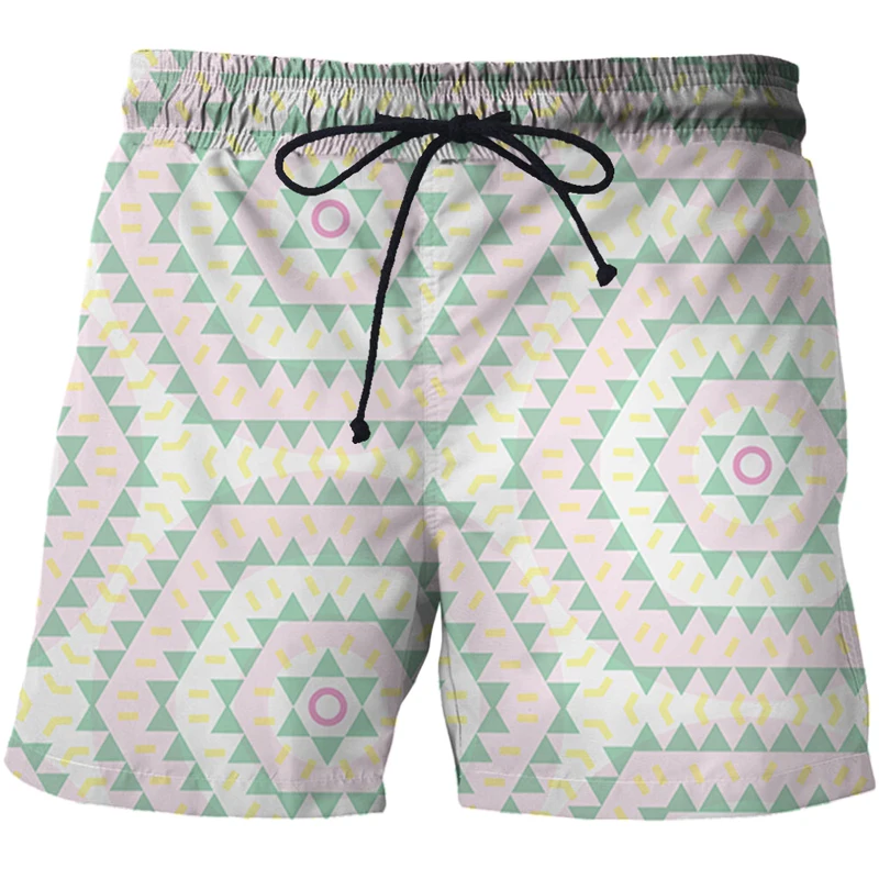 New Japanese style and style 3D Print Men short Beach Quick Dry Running Shorts Drawstring design casual swimwear Men clothing