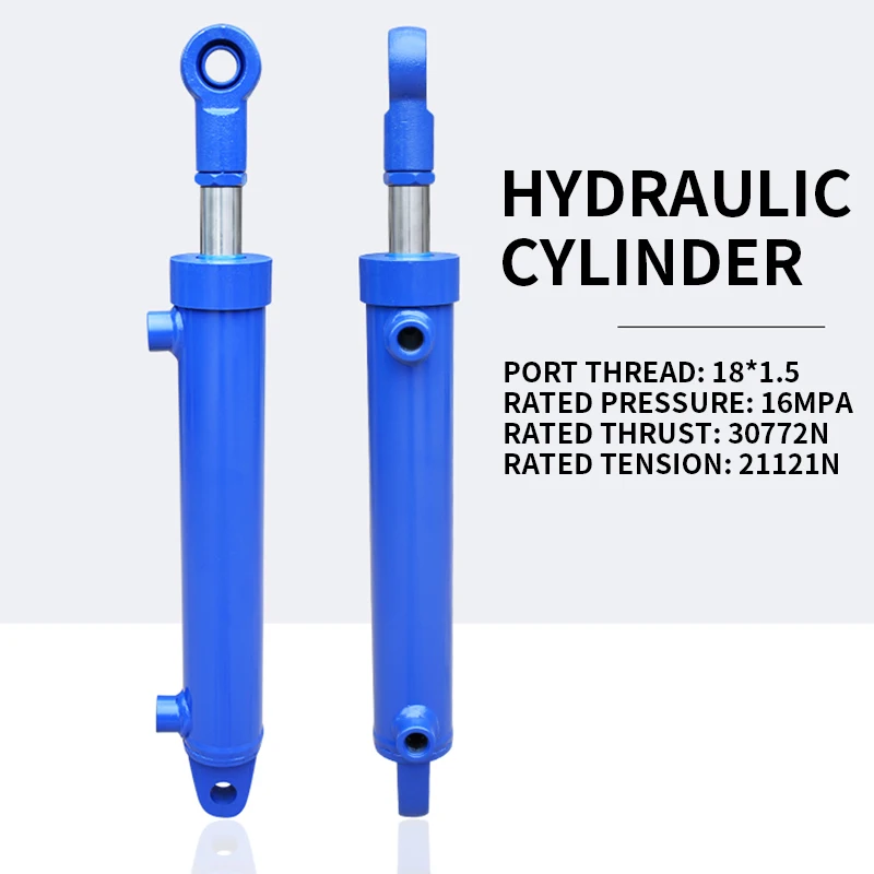Гидравлический цилиндр 16 МПа Двусторонний подъемный Маленькая верхняя часть