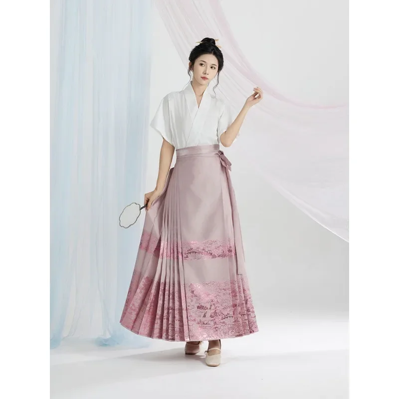 Тяжелая промышленность розовая синяя золотая тканая пряжа перламутровая юбка