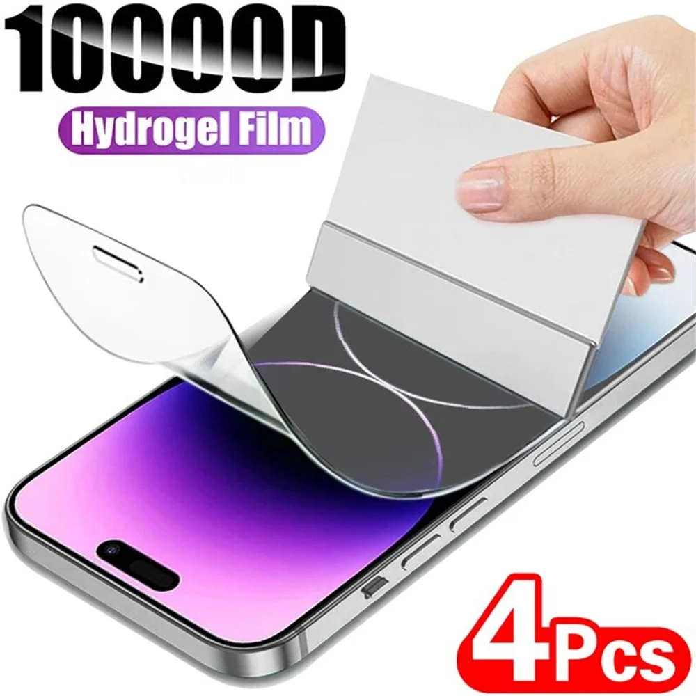 4 шт. гидрогелевая пленка для Samsung A7 2017 A5 A8 J6 Plus 2018 M62 M31 M30 M21 M13 F12 M10S A91 A90 A82 A81 A80
