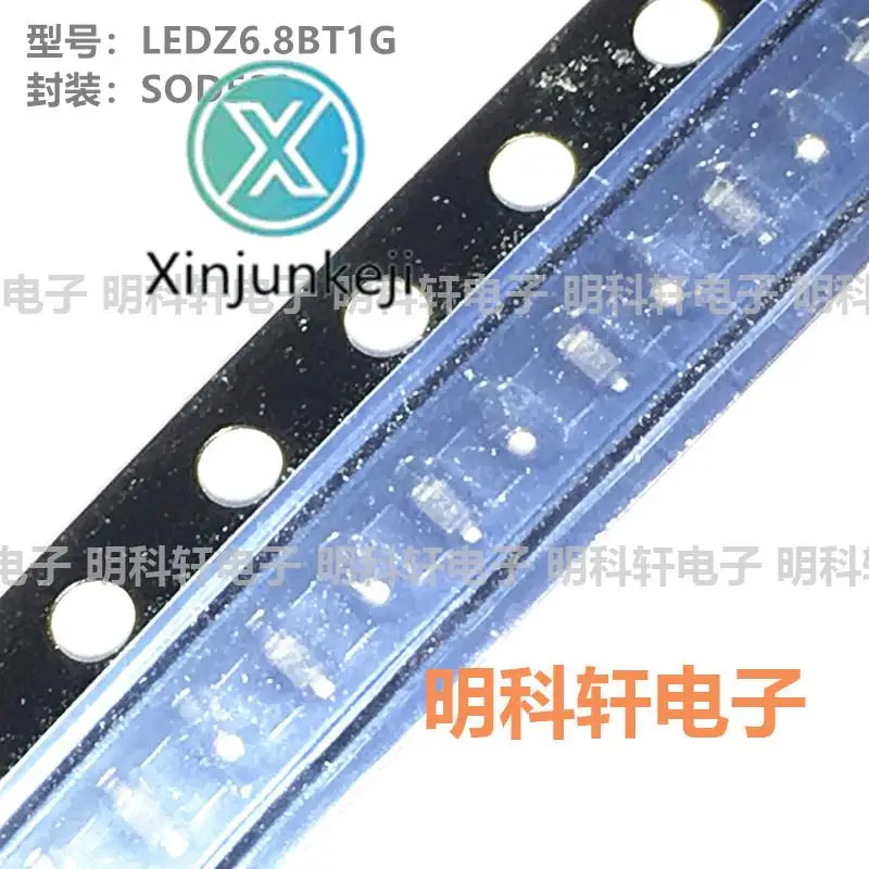 

100 шт. Оригинальный Новый LEDZ6.8BT1G Silkscreen F2 SOD523 6,8 в SMD Диод Зенера