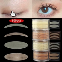 600pcspack eyes make up eyelid sticker double eyelid tape fold self adhesive mesh lace invisible eyelid stickers makeup tools