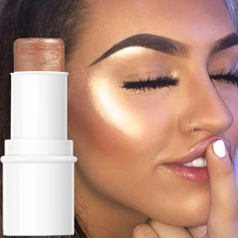 

1PC Glitter Highlighter Stick Brighten Contour Bronzer Face Blush Eyes Shimmer Highlight Waterproof Makeup Cosmetic Illuminator