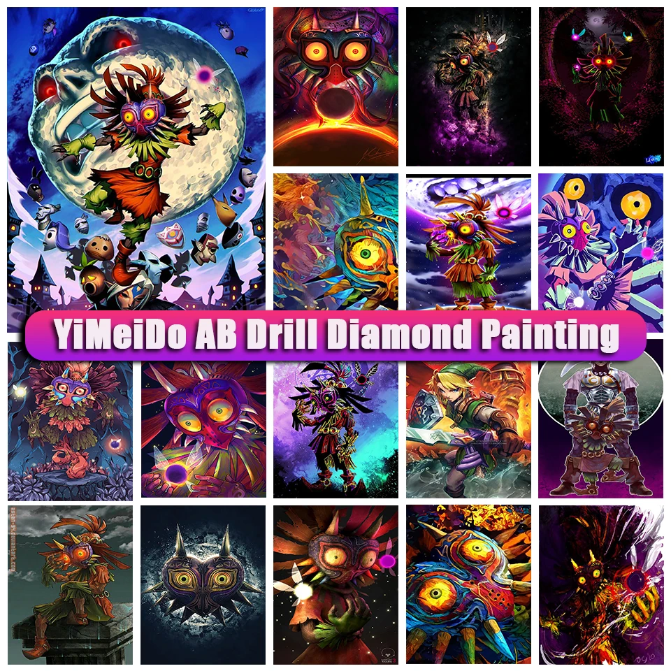 

YiMeido AB алмазная живопись, мультяшный Зельда, Новые поступления, DIY полностью Алмазная мозаика, вышивка, детский Декор для дома