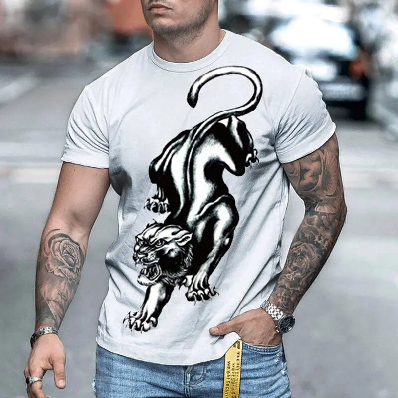 

Оригинальный дизайн футболки для мужчин 3D Печатный узор Повседневная рубашка с круглым вырезом быстросохнущая Изысканная Женская одежда Бесплатная доставка