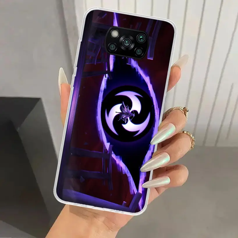 Чехол для телефона Raiden Shogun Genshin Impact Xiaomi Poco X6 X5 X4 X3 Nfc F6 F5 F4 GT F3 F2 Pro F1 M5S M4 M3