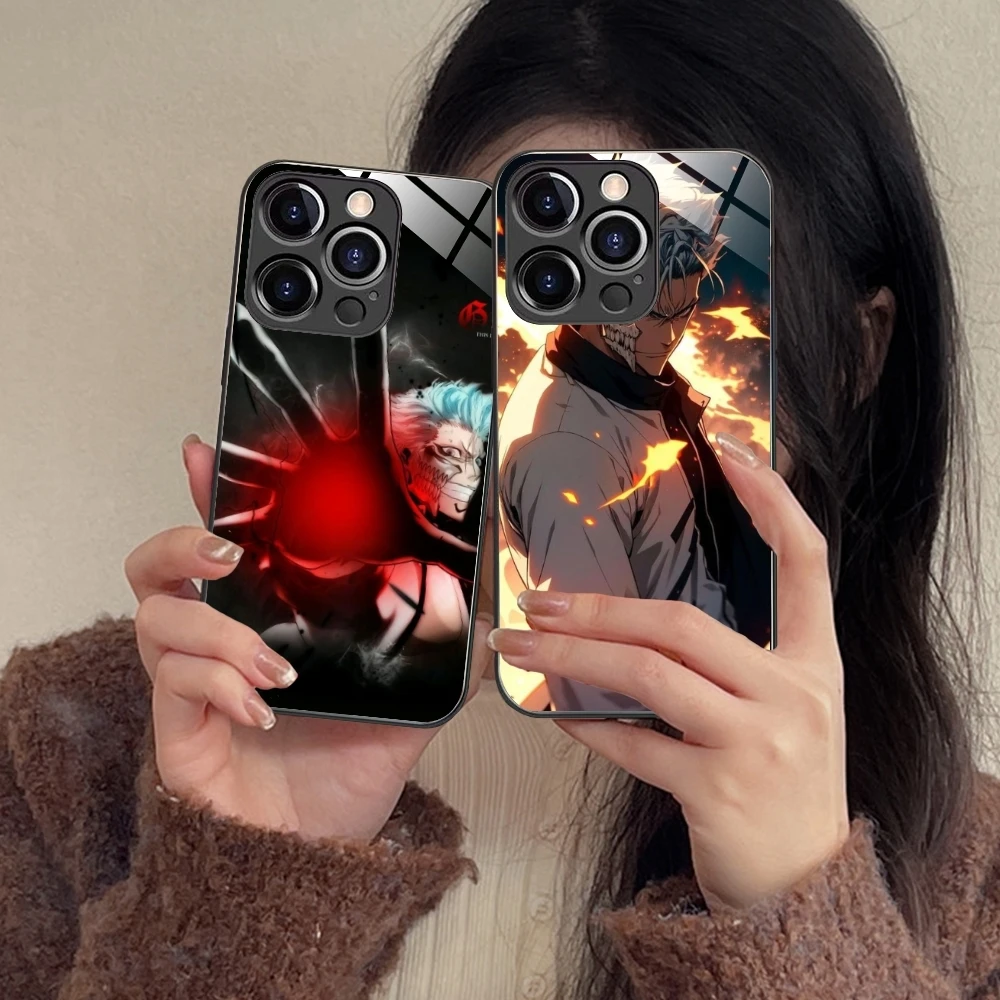 Отбеливающий чехол Grimmjow для мобильного телефона iPhone 15 14 13 12 11 X XR XS 8 Pro Max Plus Mini PC