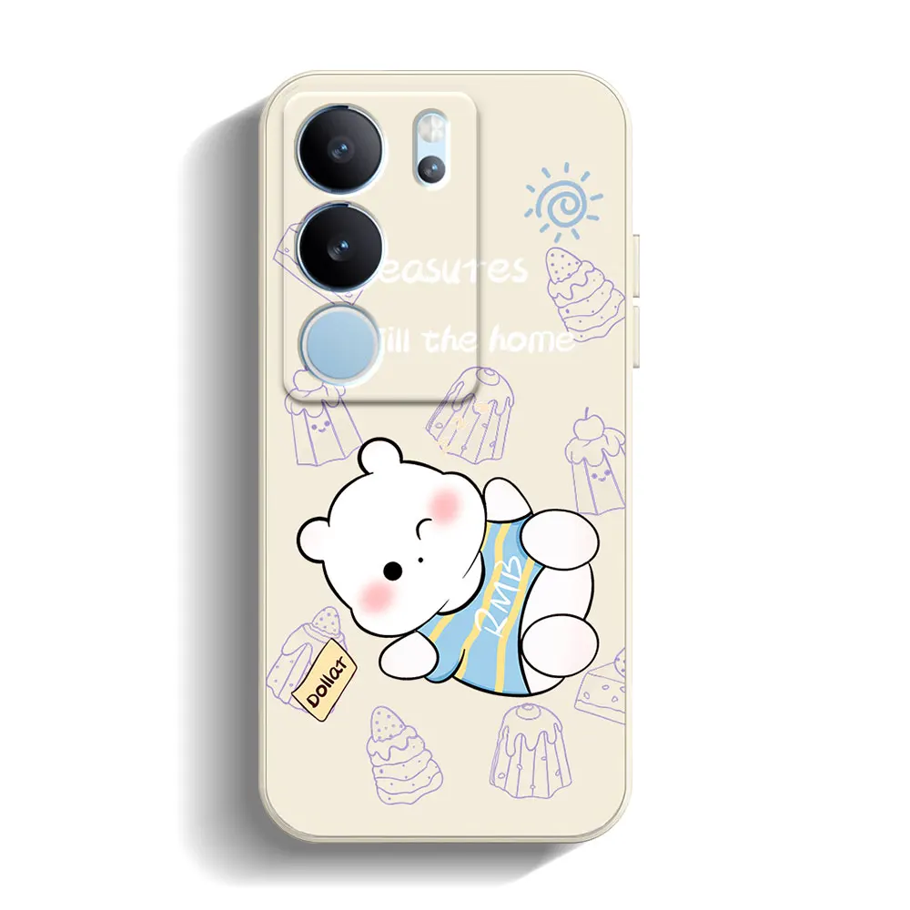 Чехол для телефона Vivo V29 V27 V25 V29E 5G V27E V25E V11 V15 Pro V20 SE V11i V17 Neo V2029 Мягкий Силиконовый