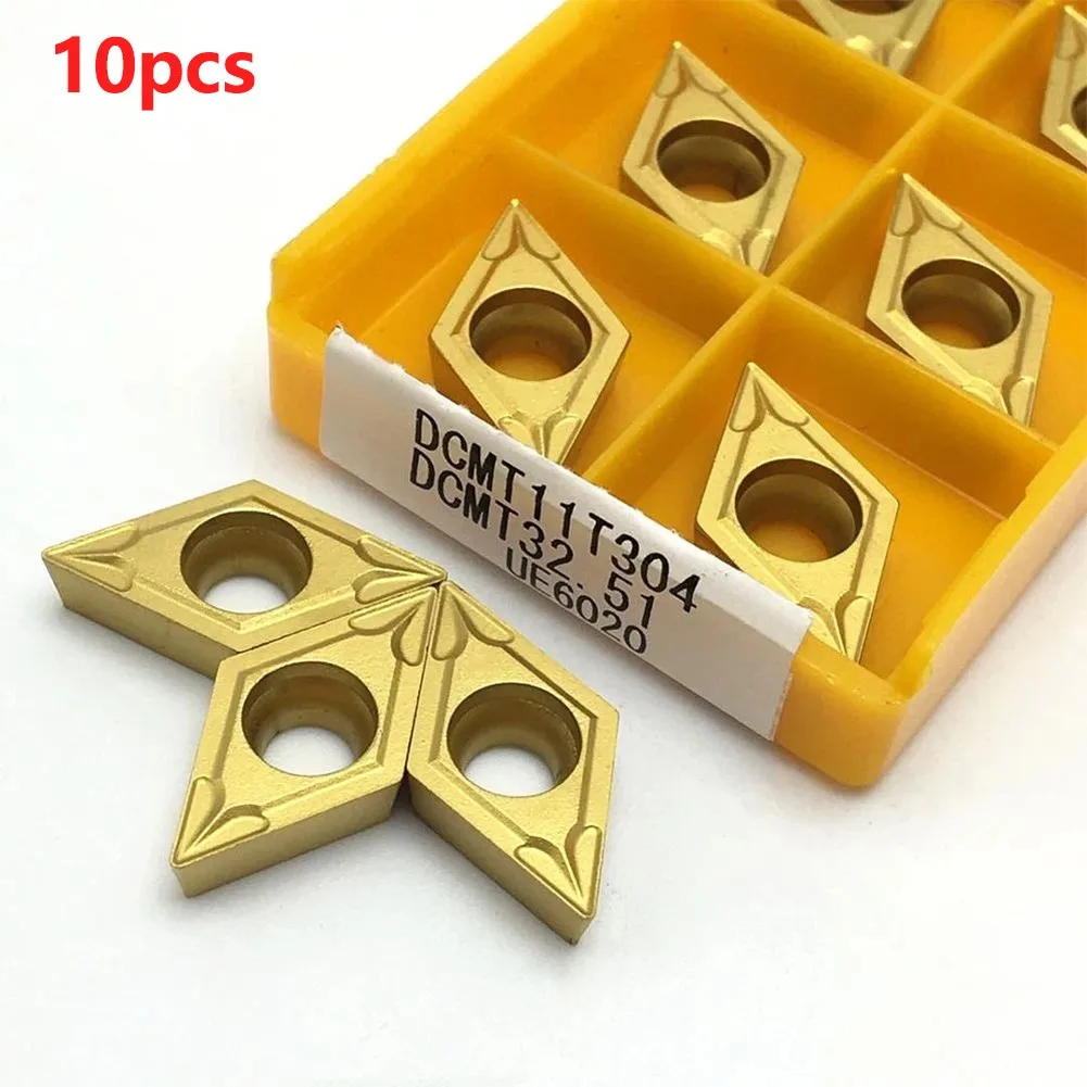 10pcs DCMT11T304 DCMT32.51 Carbide Inserts Internal Turning Tool For SDJCR/L Tungsten Carbide Blade Indexable Inserts enlarge