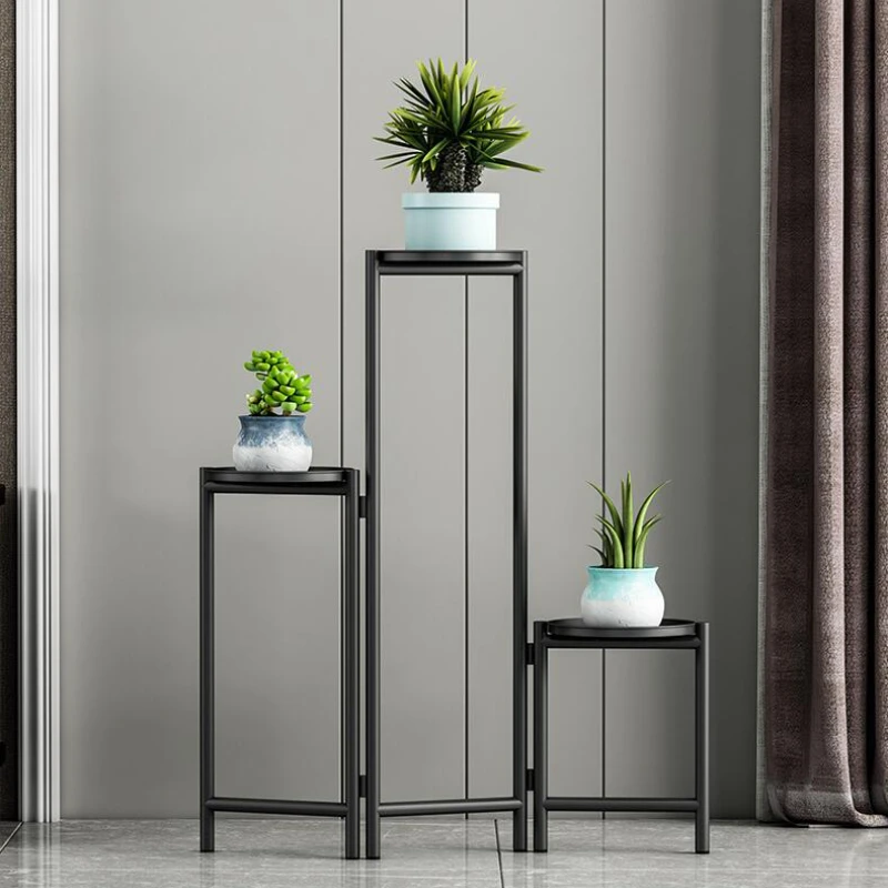 Estante de plantas de rábano verde plegable, soporte de macetas de Interior para sala de estar, arte de múltiples capas, nórdico