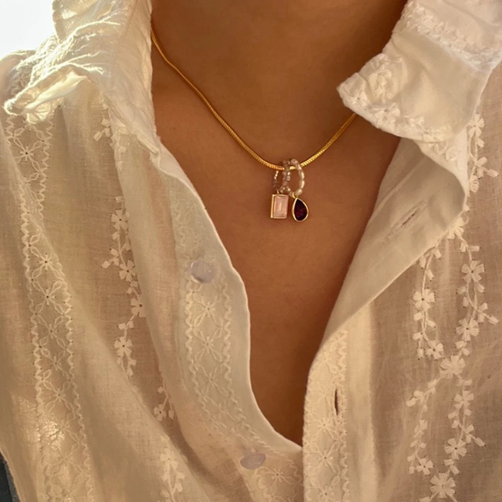 Новинка 2022 модное ожерелье с искусственным жемчугом для женщин индивидуальное