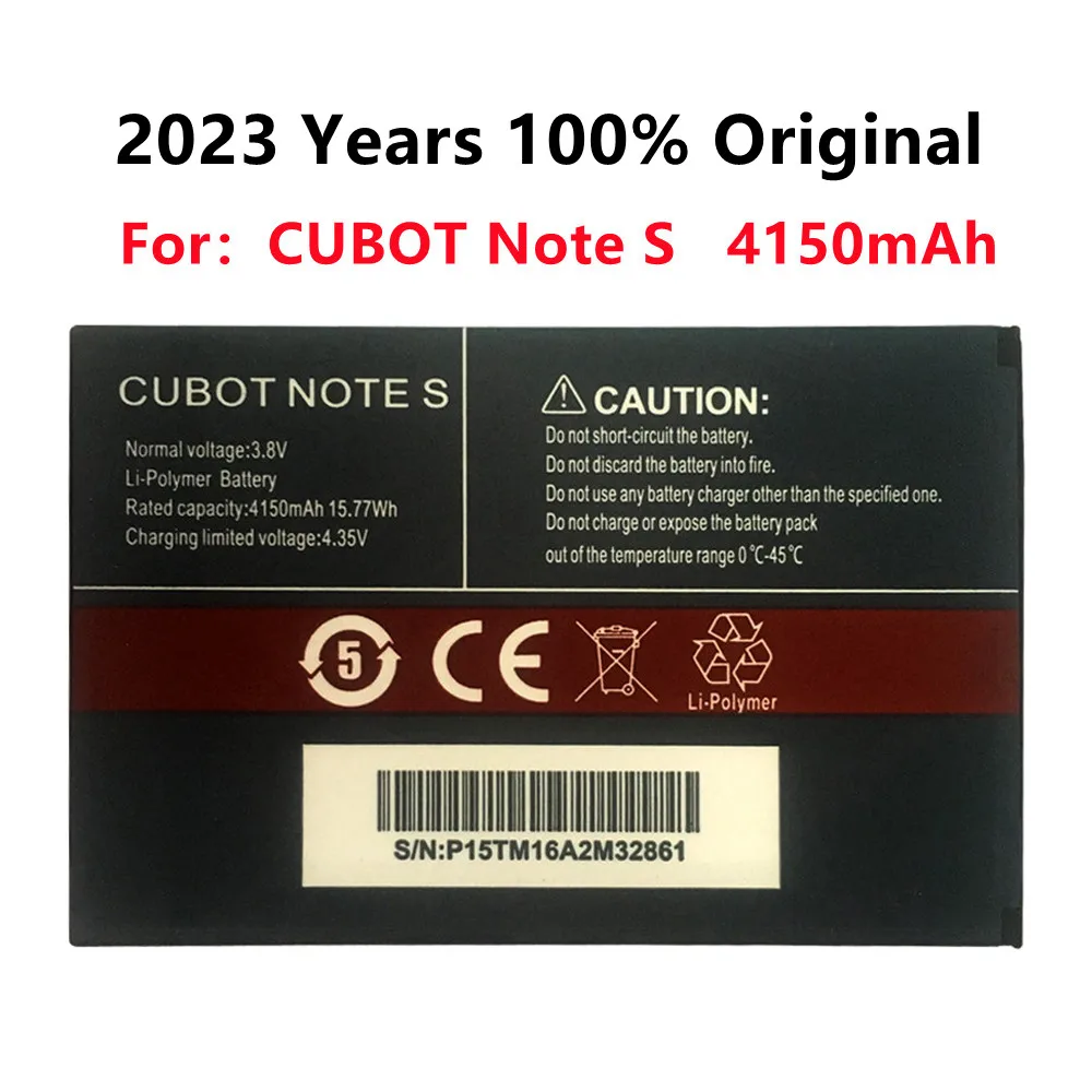 

Для CUBOT Note S аккумулятор 4150 мАч 100% Новый оригинальный запасной аккумулятор для сотового телефона CUBOT Note S