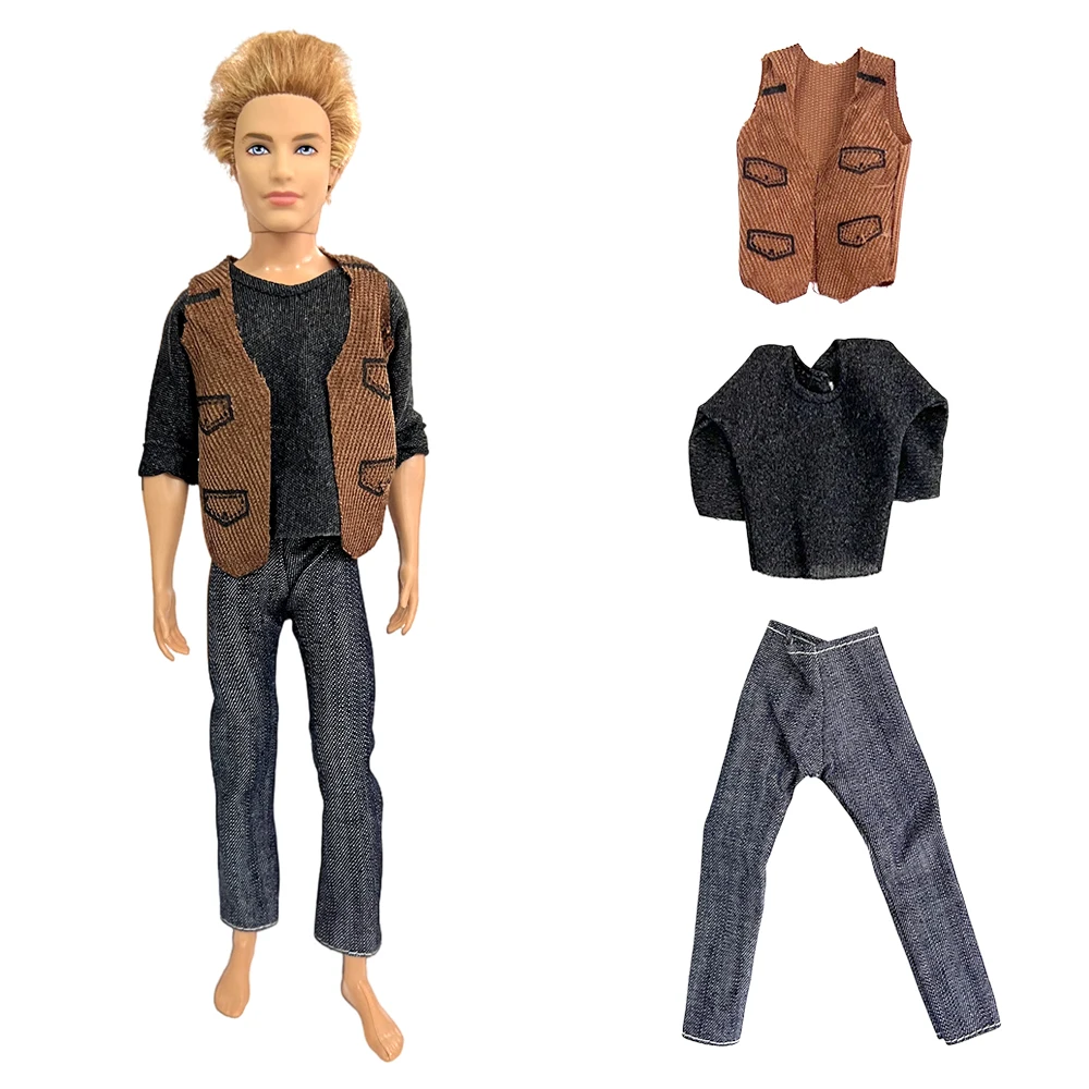 NK модная повседневная одежда принц кен кукла ручной работы куртка штаны наряды Брюки Одежда для куклы Кен аксессуары детские игрушки DZ