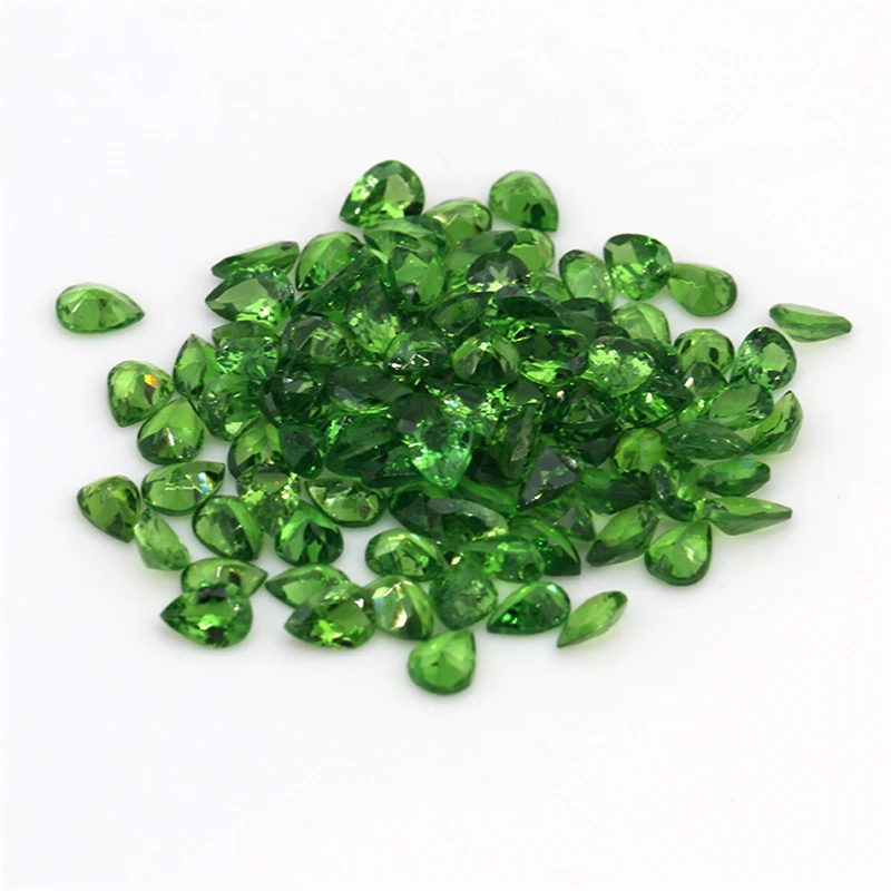 

Collection Wholesale Price Natural Loose Gemstone Jewelry Making Stone Pear Cut Tsavorite