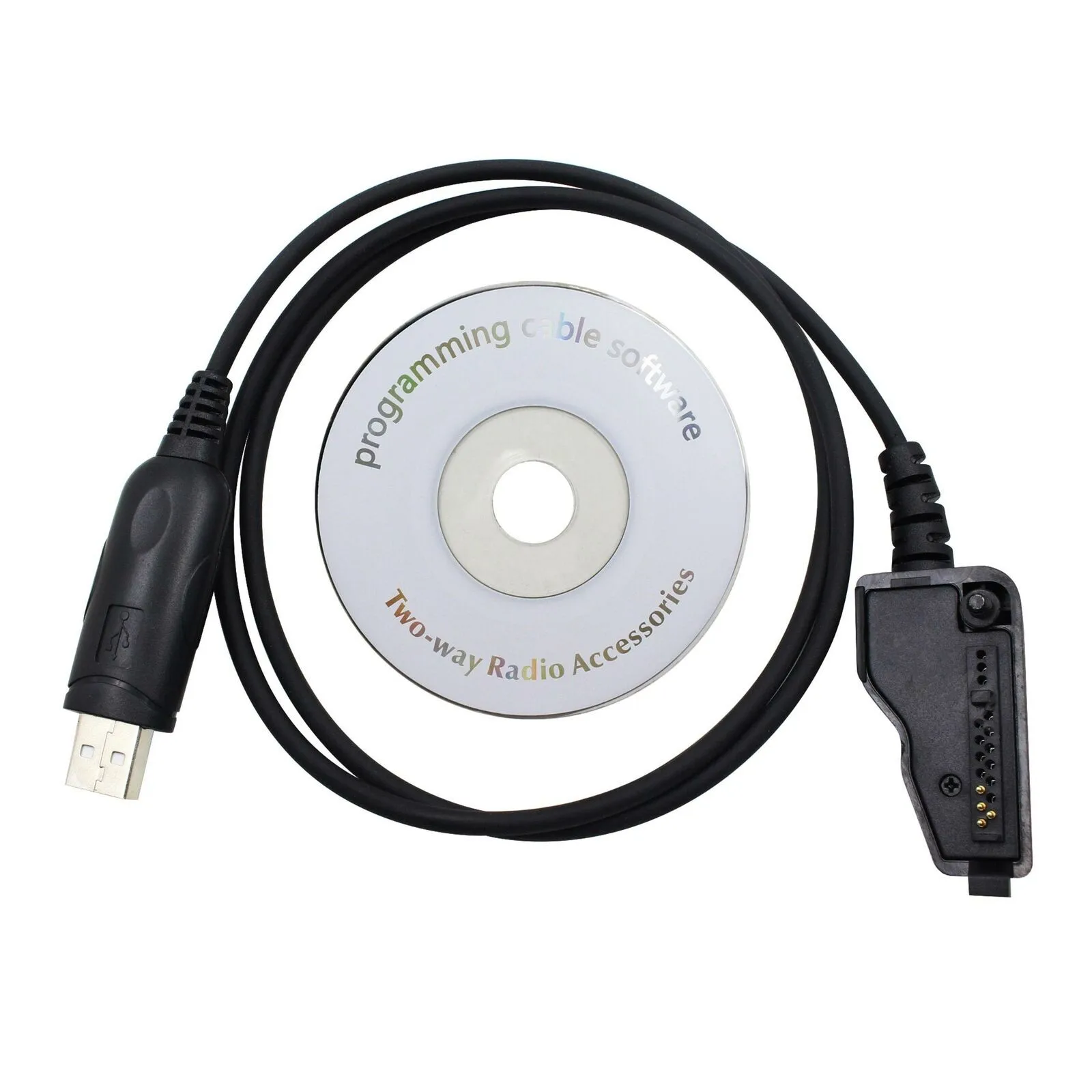

1Pc 1M/3.28Feet Programming USB Cable With CD For Kenwood Radio TK-2180 TK-3180 High Quality Walkie-talkie Write Frequency Line