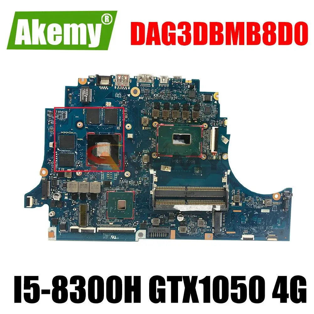 

Laptop Motherboard DAG3DBMB8D0 FOR HP 15-DC WITH I5-8300 GTX1050 4GB Fully tested 100% work