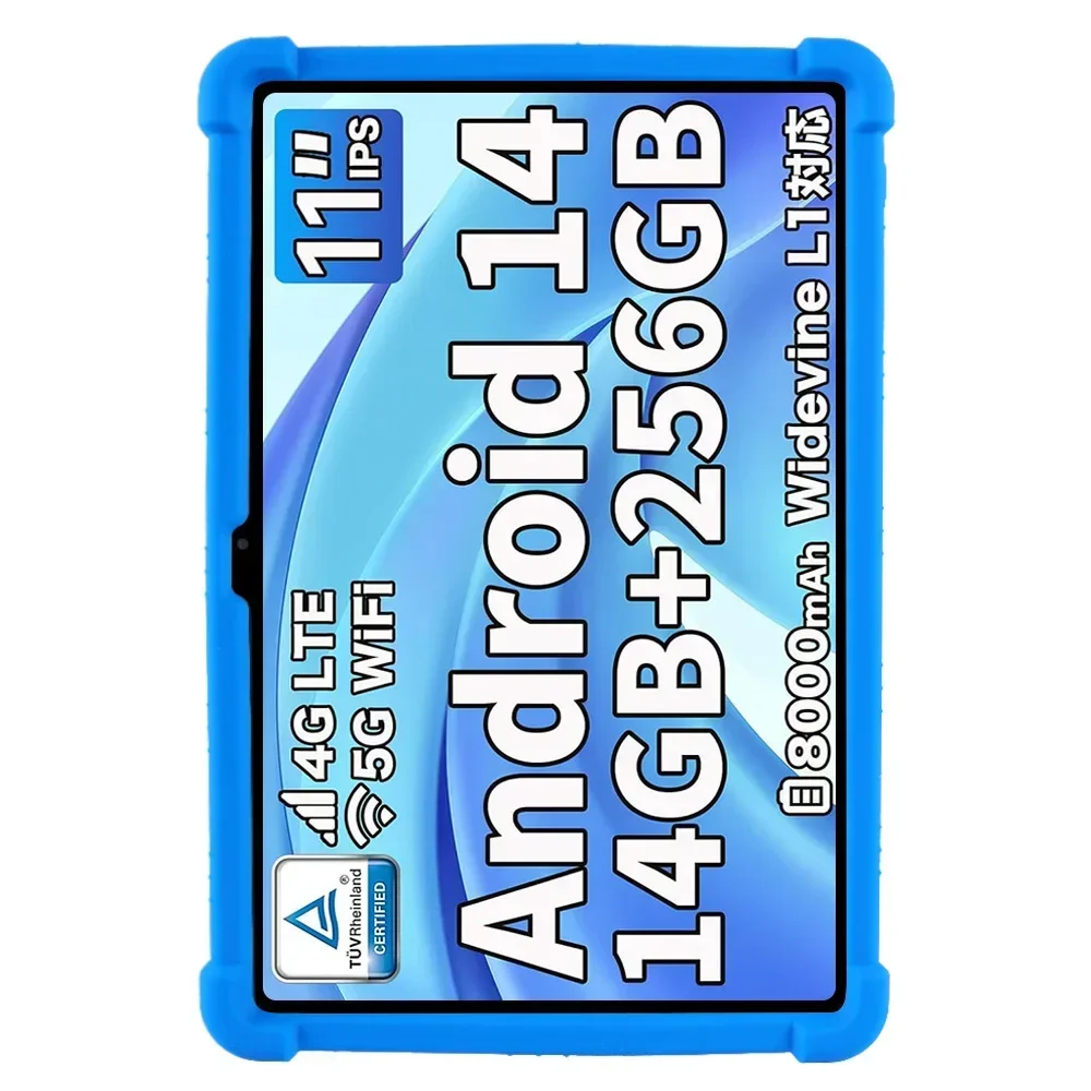 Фото Силиконовый чехол с 4 утолщенными углами и подставкой для Teclast T50 Max T50HD 11 дюймов, мягкий противоударный защитный чехол, детская безопасность №3