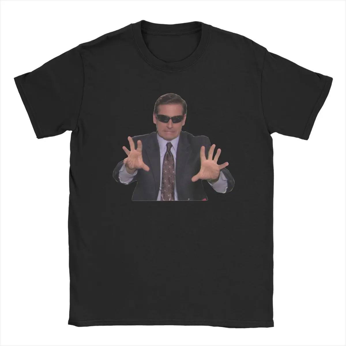 

Men Women's Blind Guy McSqueezy Michael Scott T Shirt The Office Pure Cotton Tops Unique Short Sleeve Tees Printed T-Shirt