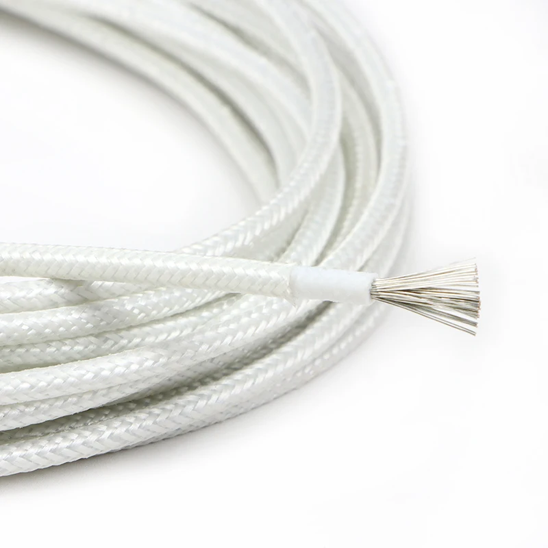 

Высокотемпературный силиконовый провод из стекловолокна, 1/5/10 м