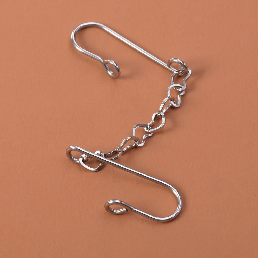 1 шт. кольцо для носа из нержавеющей стали с цепочкой