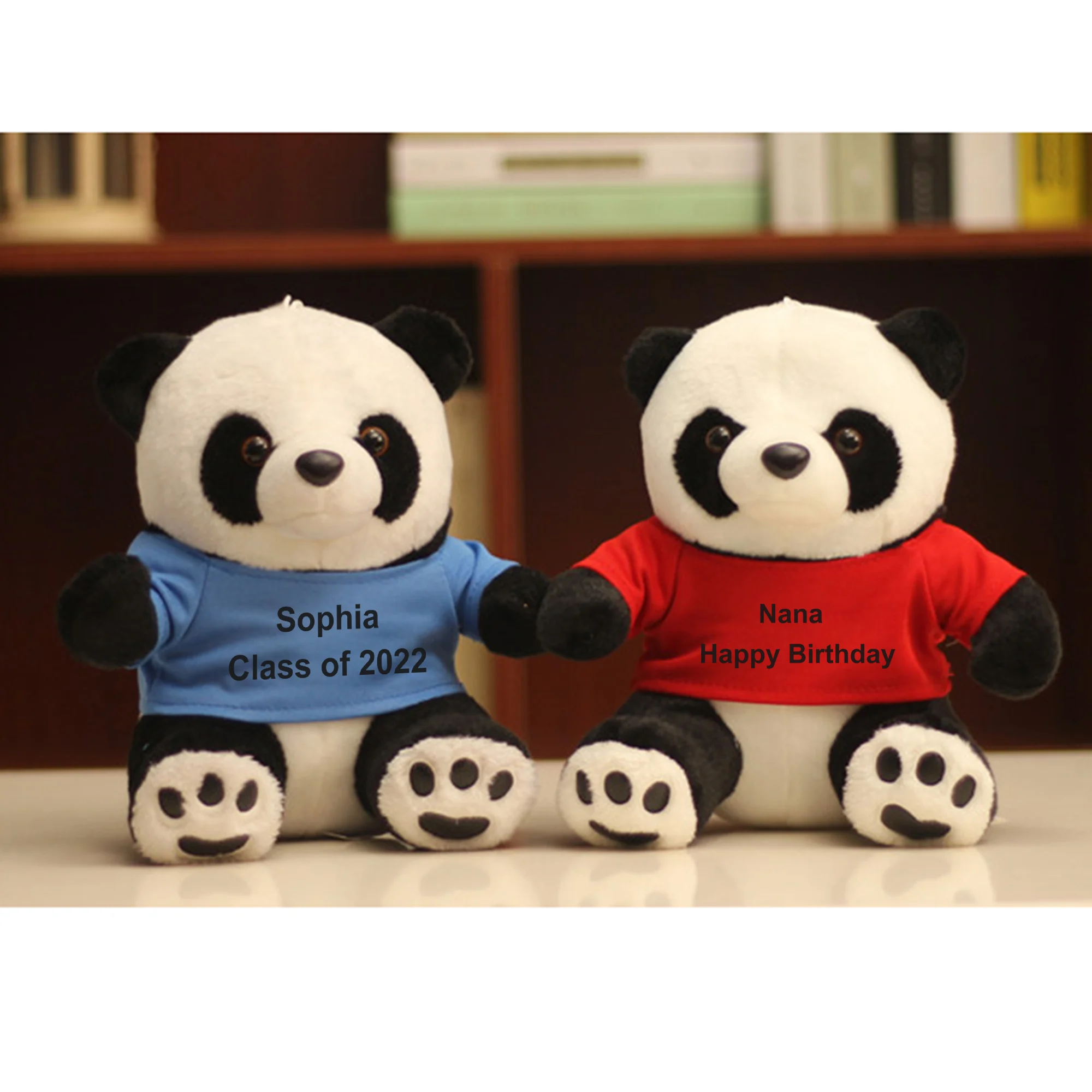 Personalized Panda Stuffed Animal 2023 Graduation Bear Customized Text Personalized Gifts for Girlfriend/Boyfriend on Valentines