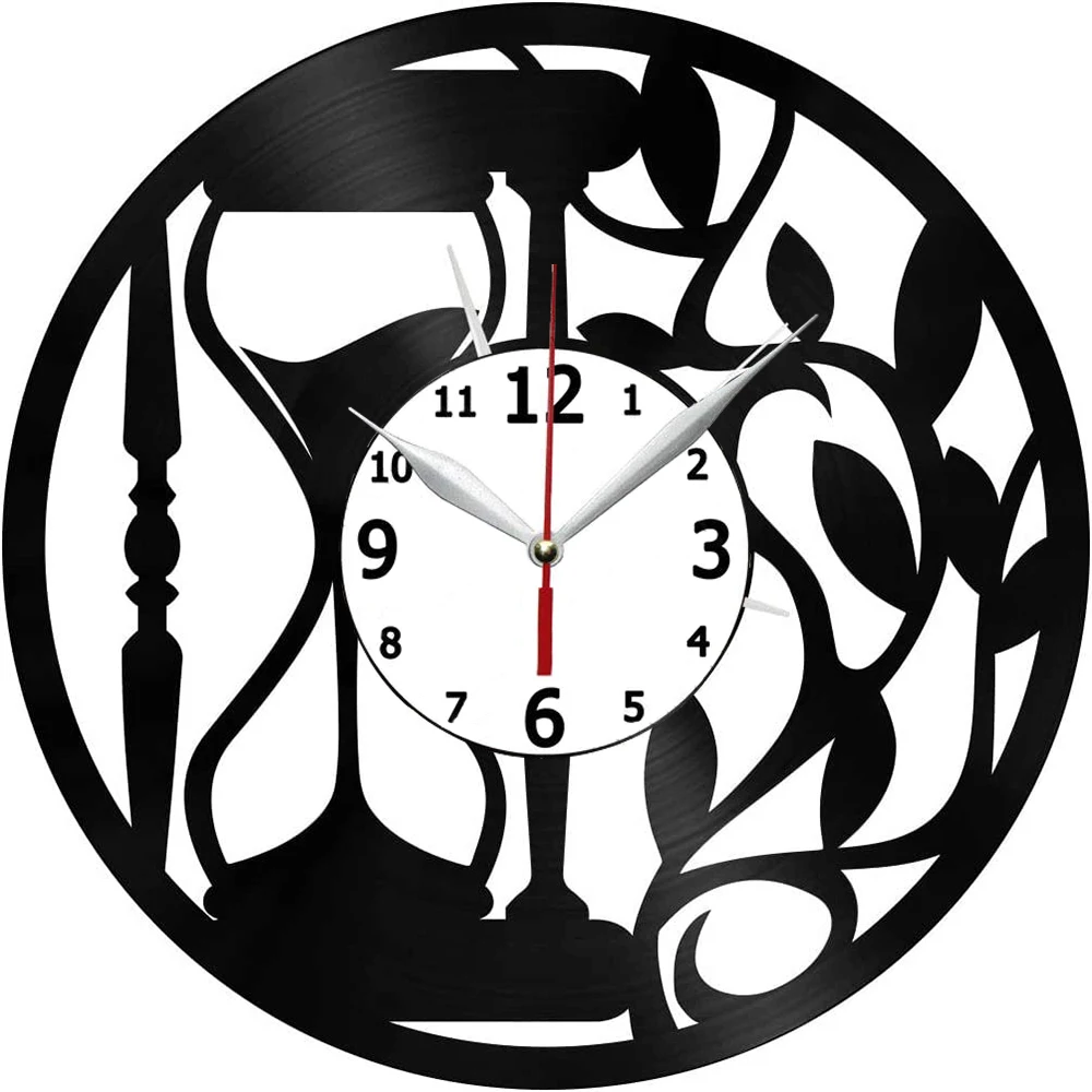 

Часы настенные виниловые со светодиодной подсветкой, 12 дюймов
