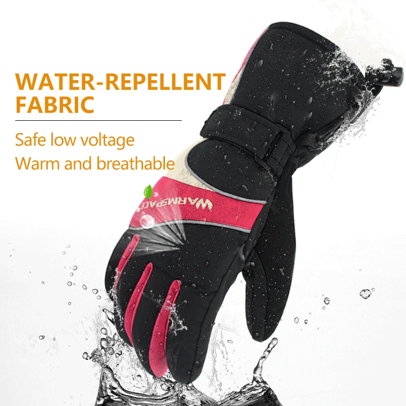 

Electric Heated Gloves Rechargeable Batteries Waterproof Thermal Hand Warmer Warming Glove for Skiing, Snowboard, Motorcycle