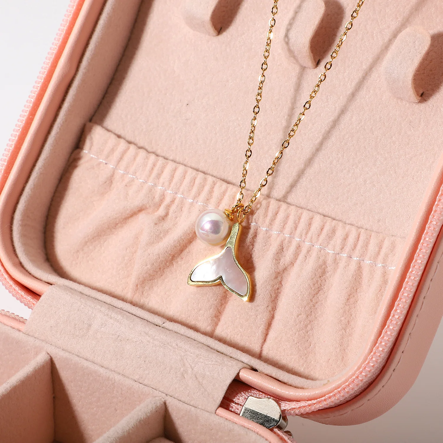 Yori модное ожерелье с подвеской из белого жемчуга и ракушки позолоченное 18 карат