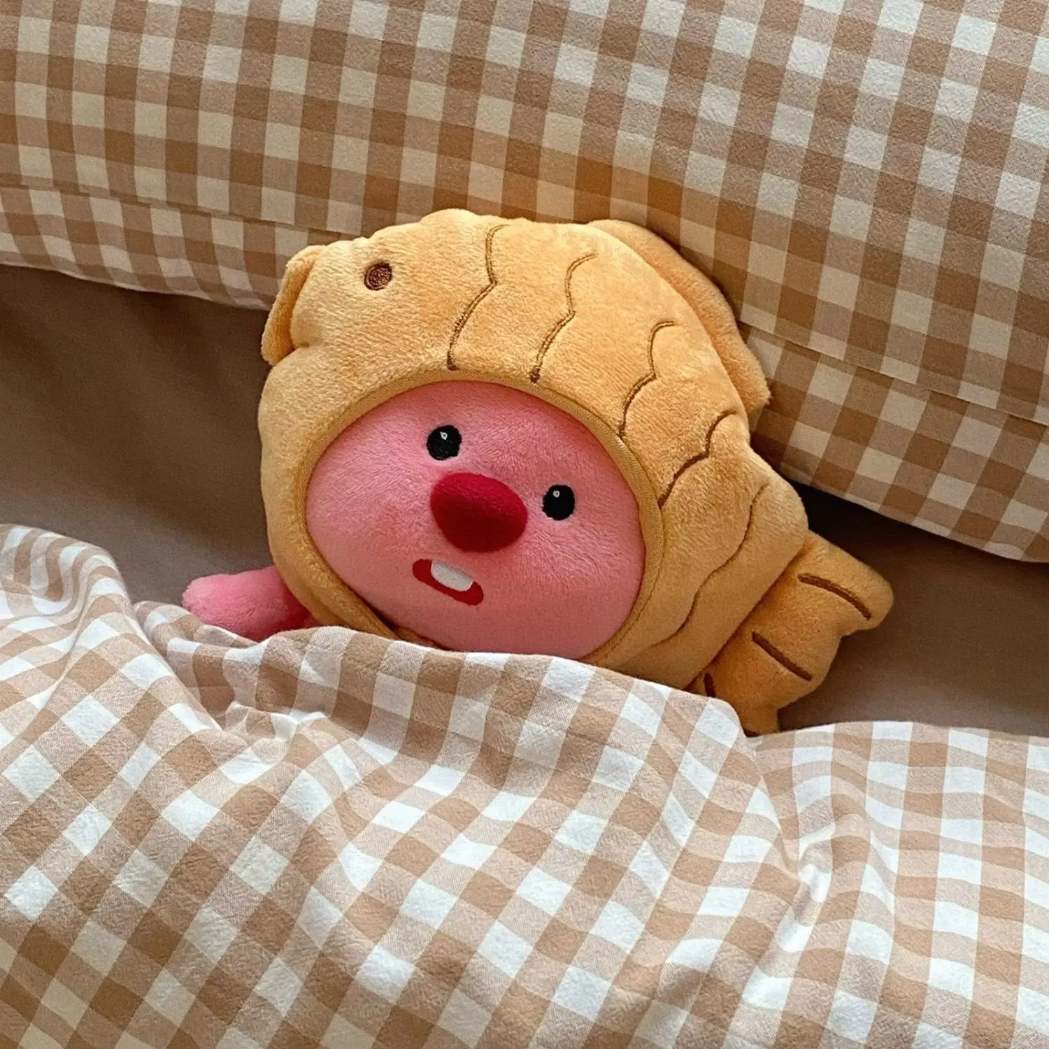 MINISO Loopy плюшевые игрушки морская волна съемная голова кукла с капюшоном подвеска