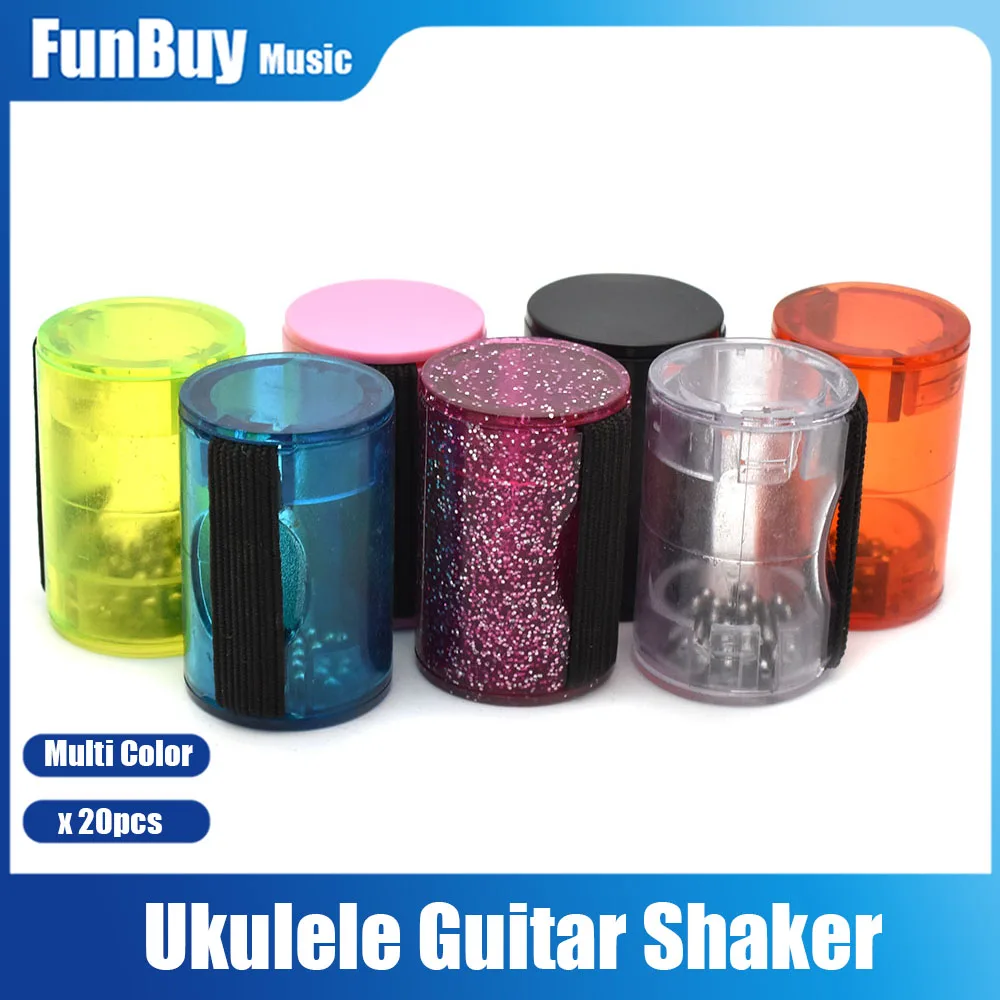

20pcs Multi Color Ukulele Finger Sand Hammer Folk Acoustic Guitar Sand Shaker Musical Instrument