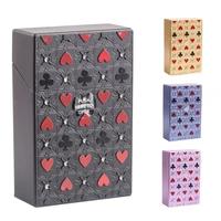 womens extended slim cigarette case with love drill 20 pack
