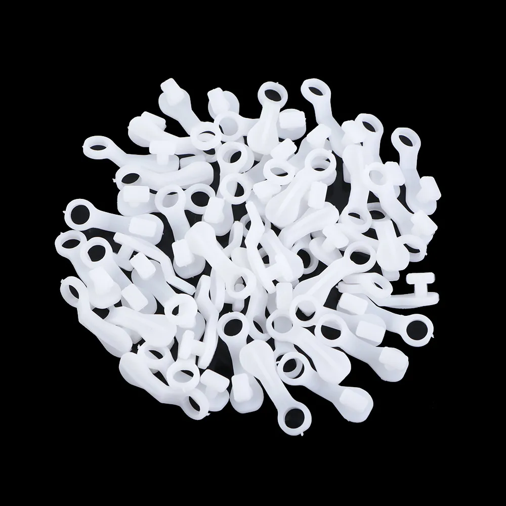 

NOVA DELUXE крючки для штор пластиковые белые 50/100/150 шт