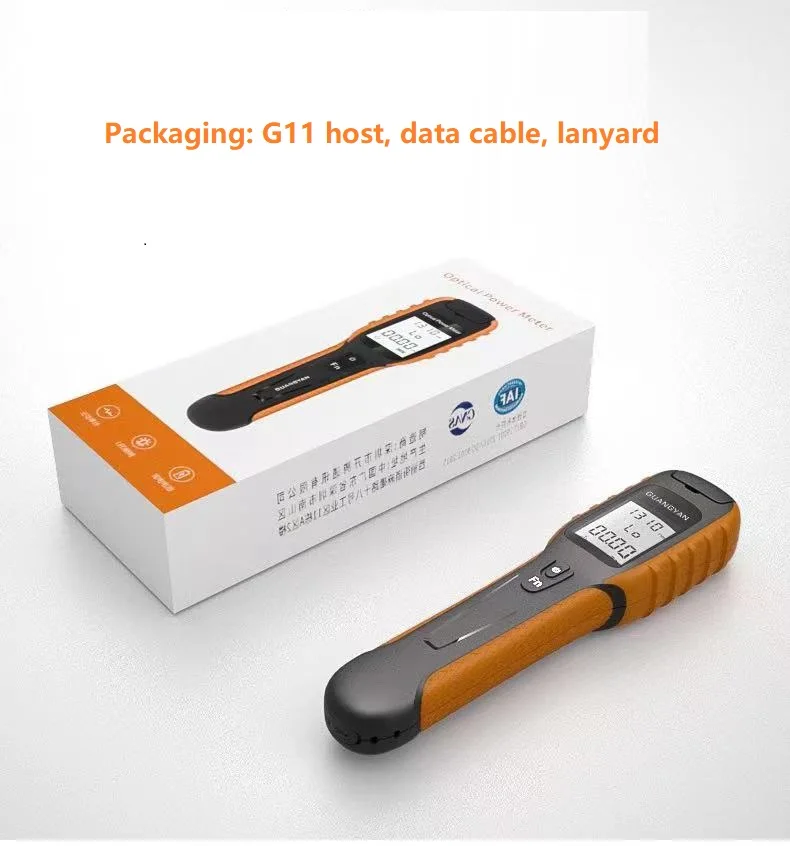 Multifunction New G11 High Precision Rechargeable Battery Optical Power Meter FTTH Color LCD Screen With Flash OPM 5G Wavelength