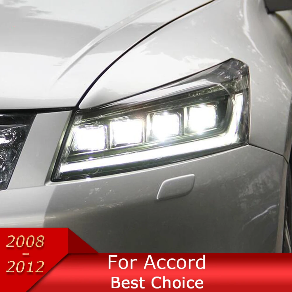 

Car Lights For Accord 8th 2008-2012 G8 LED Auto Headlights Assembly Upgrade Dynamic Signal Lamp Projector 4 Lens Accessories