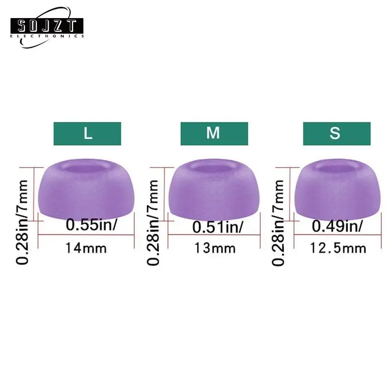 

For Pro 2 Ear Tips Memory Foam Tips Earbuds Replacement Tips Noise Reduction Sponge Ear Plugs Pads Cushion Caps Accessories New