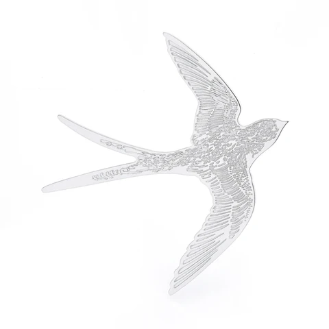 Брошь ласточка из нержавеющей стали