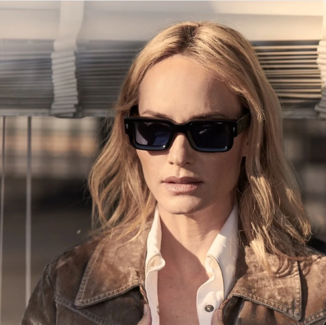 Top quality fashion trendy square sunglasses with acetate fiber frame UV400