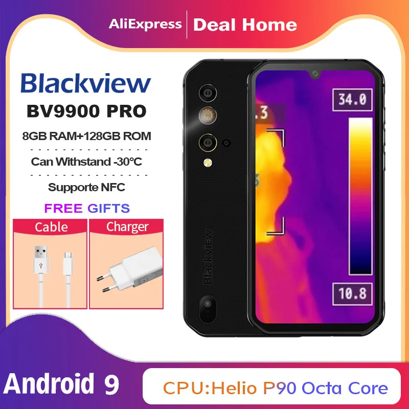 Смартфон Blackview BV9900 Pro 8 ядер + 128 ГБ IP68 | Мобильные телефоны и аксессуары