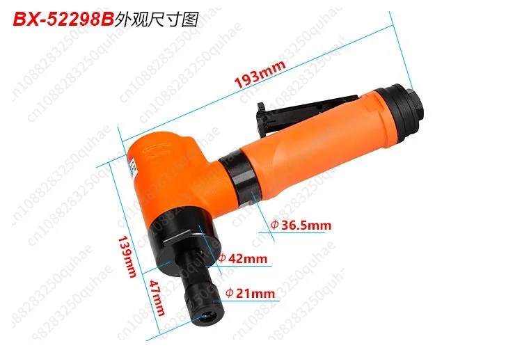 Пневматическая угловая фреза BX-52298B, 90 градусов, высокомощная, 0.7 л.с. (art.: 3920dc99b541e) - 3920dc99b541e