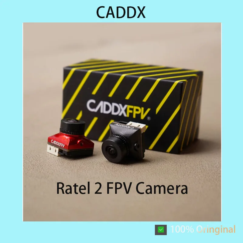 Фото Камера Caddx Ratel 2 FPV с объективом 2.1 мм, переключаемым форматом 16:9/4:3, NTSC/PAL, со сменным объективом, для мини-дронов №1