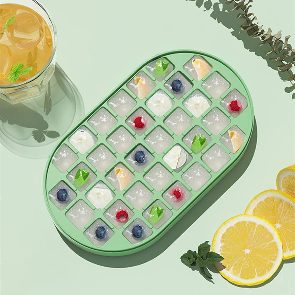 Лоток для льда с 36 ячейками и ящиком хранения форма домашнего сделай сам крышкой