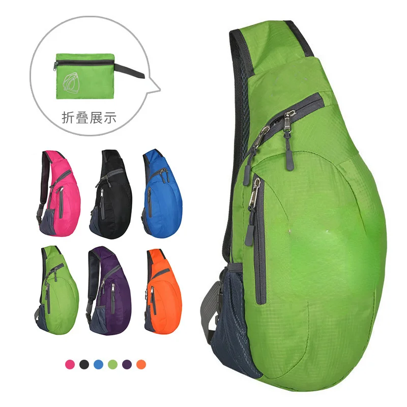 

Outdoor Sports Bag Crossbody Bag for Men and Women Foldable Large Capacity Phone Notebook Water Bottle Hiking Storage Bag