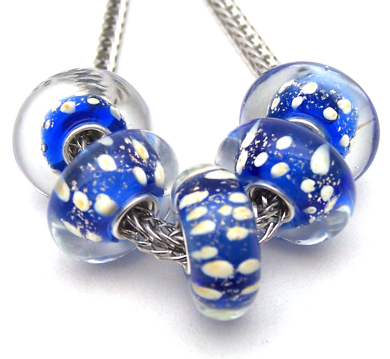 

YG656 5X 100% Authenticity S925 Sterling Silver Beads Murano Glassbeads beads Fit European Charms Bracelet diy jewelry Lampwork