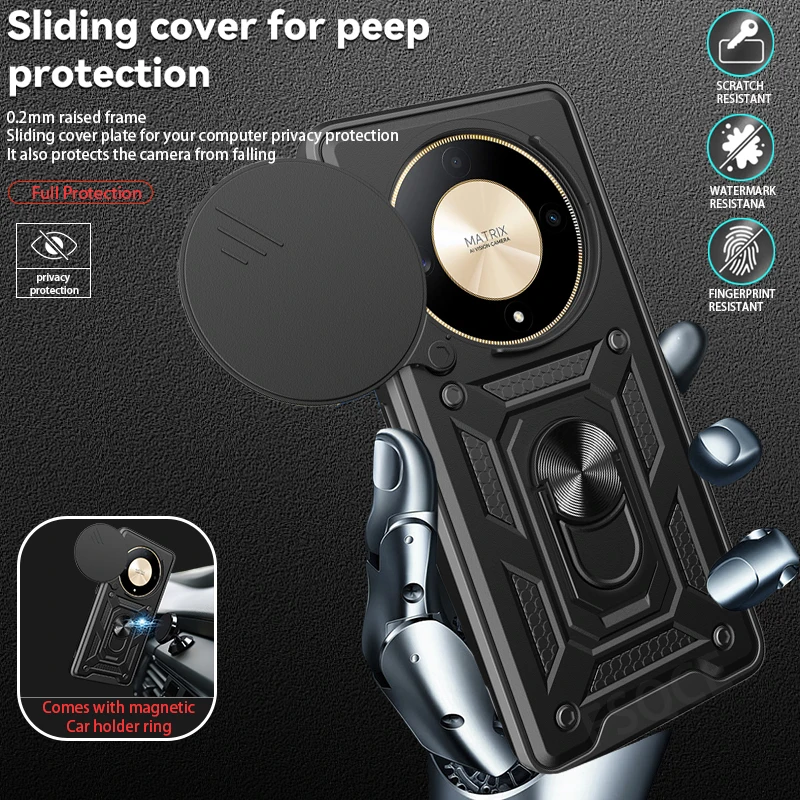 Для Honor X9b 5G чехол слайд-камера Телефон для X 9b X9 b 2023 ALI-NX1 6 78 &quotчехол-накладка с