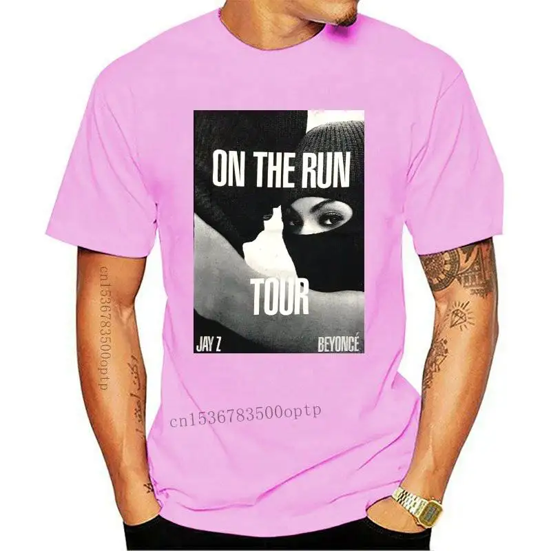 Tee Vgc!  On The Run Tour T-Shirt Jay-Z Beyonce Black Sz Medium