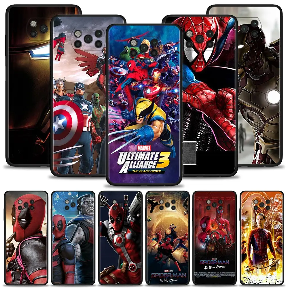 Для Xiaomi PocoX3NFC Poco M3 M4 X3 Pro F3 GT X3Pro X3GT F3GT для Mi 12 11T 10T 11 9T Marvel Ultimate Alliance персонажи |